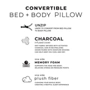 Wondertech® Convertible Bed & Body Pillow