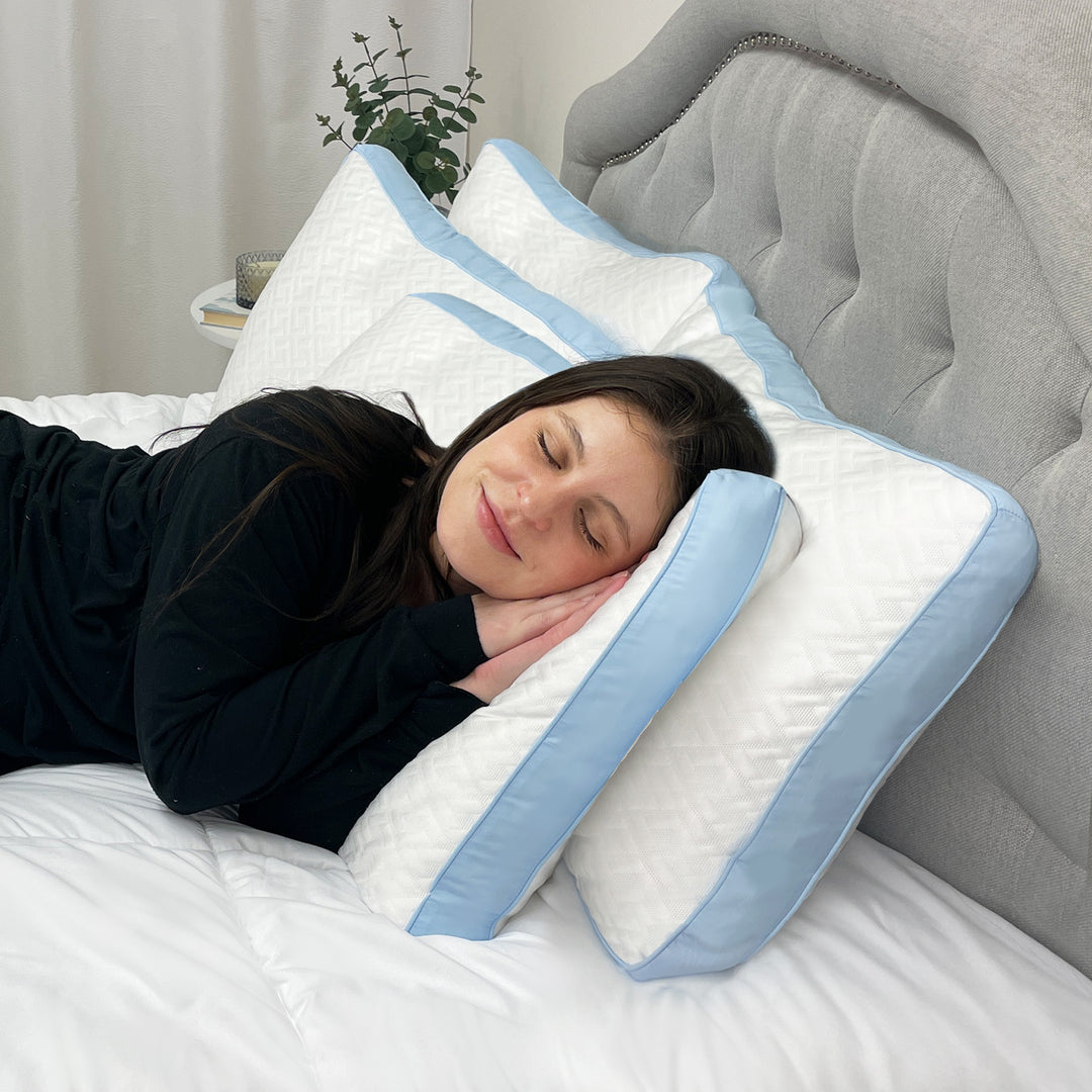 Dream Plush® Latex & Fiber Pillows with Cooling Covers - 4