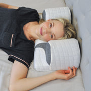 Wondertech® Ergonomic Memory Foam 2 in 1, Back Sleep Training Pillow & Shoulder Pain Relief Arm Hole Pillow with Cooling Cover