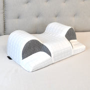 Wondertech® Ergonomic Memory Foam 2 in 1, Back Sleep Training Pillow & Shoulder Pain Relief Arm Hole Pillow with Cooling Cover