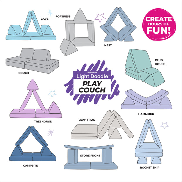 Light Doodle™ Play Couch® with UV Flashlight