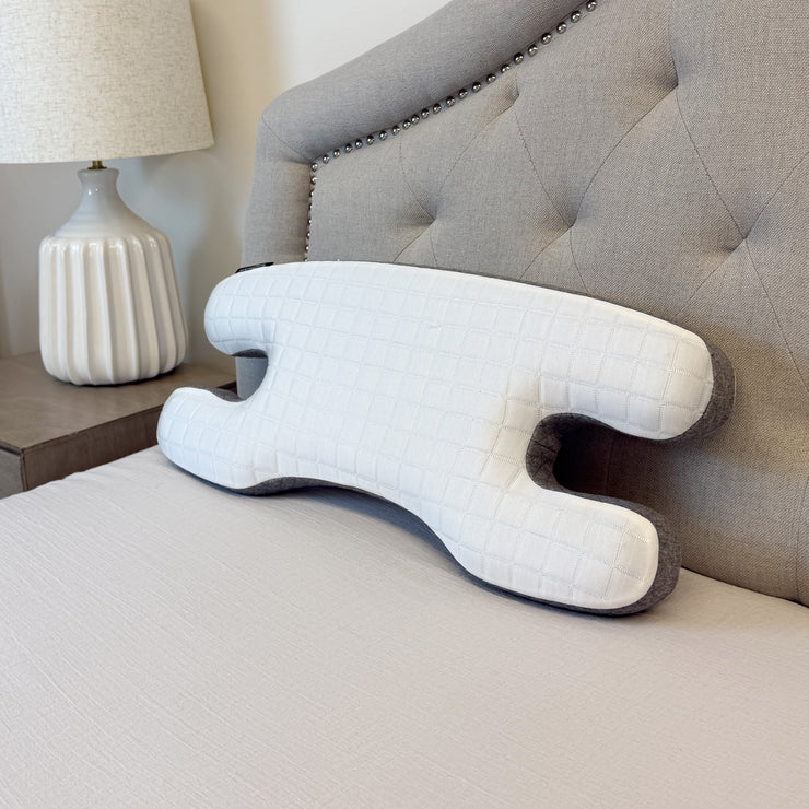 Wondertech® Ergonomic Memory Foam Facial Pressure Relief Beauty Pillow with Cooling Cover