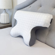 Wondertech® Ergonomic Multi-Positional Memory Foam Neck Support Pillow with Cooling Cover