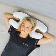 Wondertech® Ergonomic Memory Foam Facial Pressure Relief Beauty Pillow with Cooling Cover